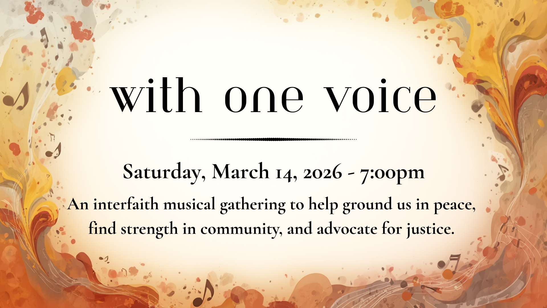 With One Voice - Banner (1)